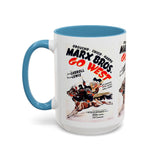 Cult Classic Movie Poster Art Accent Coffee Mug (11, 15oz) - Go West | Marx Brothers 1940 - POPvault