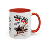 Cult Classic Movie Poster Art Accent Coffee Mug (11, 15oz) - Go West | Marx Brothers 1940 - POPvault