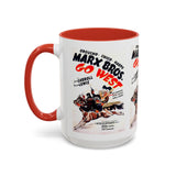 Cult Classic Movie Poster Art Accent Coffee Mug (11, 15oz) - Go West | Marx Brothers 1940 - POPvault