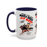 Cult Classic Movie Poster Art Accent Coffee Mug (11, 15oz) - Go West | Marx Brothers 1940 - POPvault