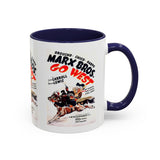 Cult Classic Movie Poster Art Accent Coffee Mug (11, 15oz) - Go West | Marx Brothers 1940 - POPvault