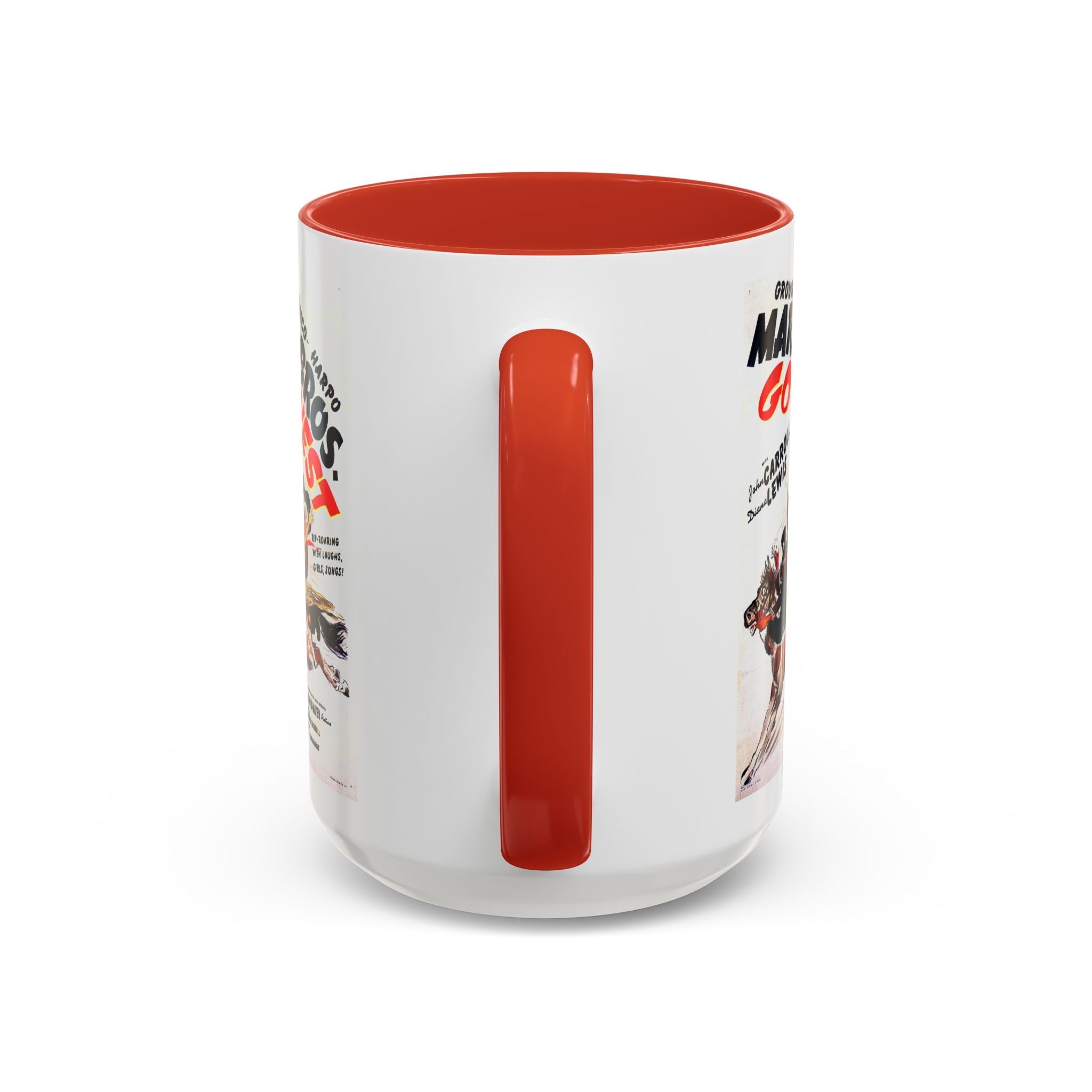 Cult Classic Movie Poster Art Accent Coffee Mug (11, 15oz) - Go West | Marx Brothers 1940 - POPvault