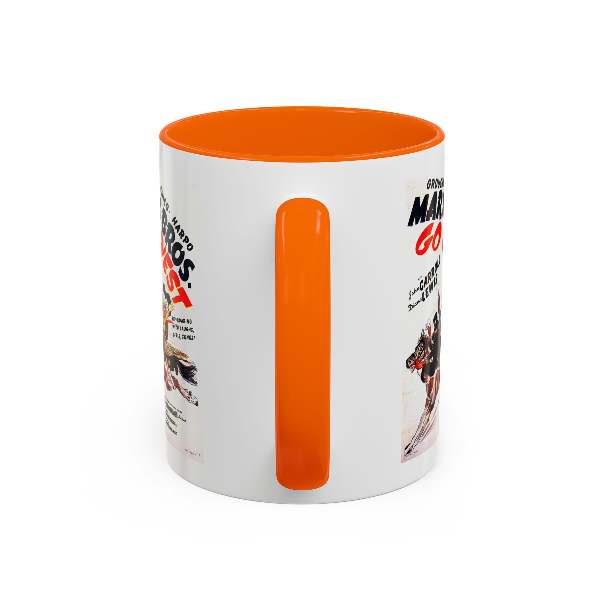Cult Classic Movie Poster Art Accent Coffee Mug (11, 15oz) - Go West | Marx Brothers 1940 - POPvault