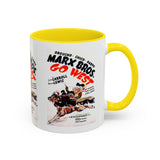 Cult Classic Movie Poster Art Accent Coffee Mug (11, 15oz) - Go West | Marx Brothers 1940 - POPvault