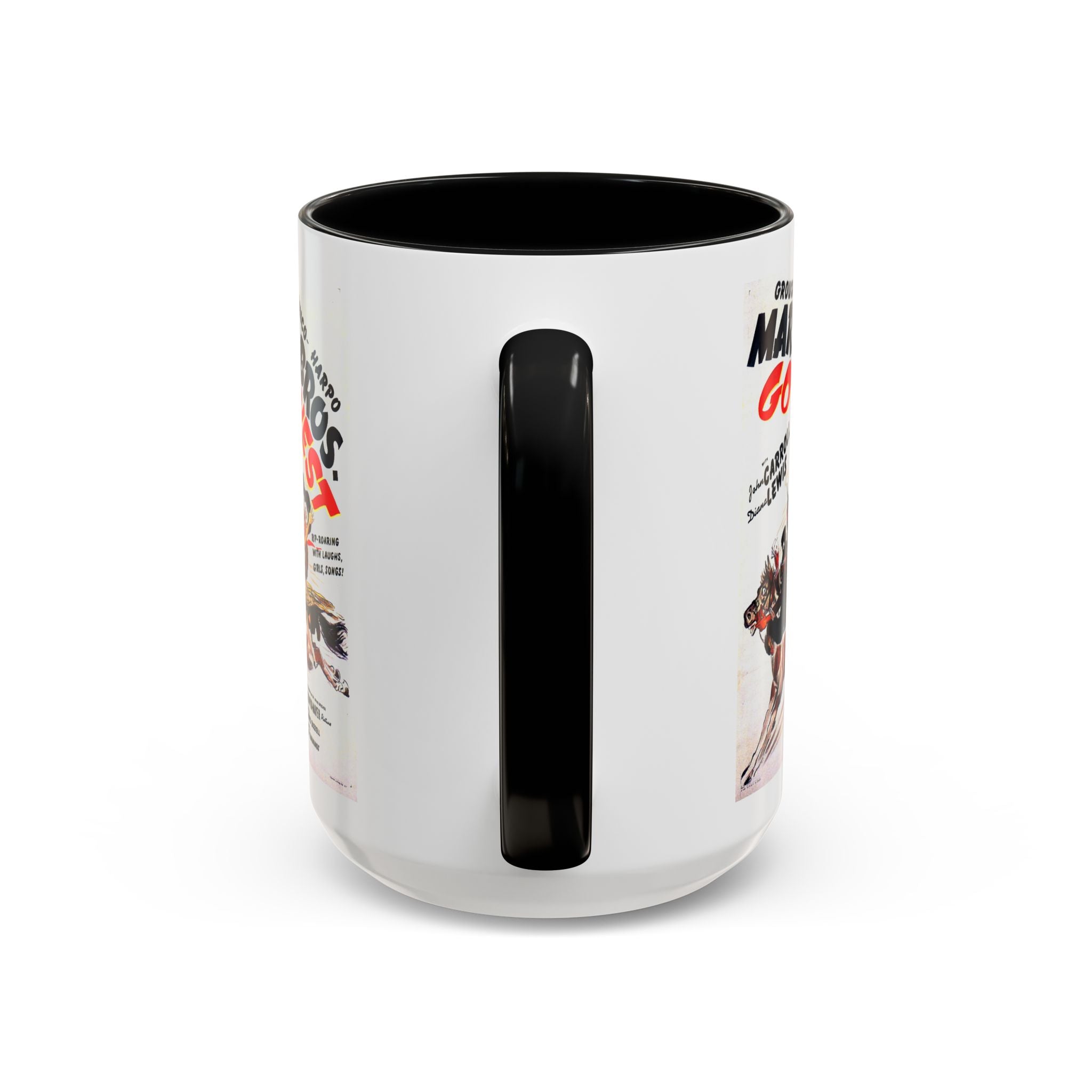 Cult Classic Movie Poster Art Accent Coffee Mug (11, 15oz) - Go West | Marx Brothers 1940 - POPvault