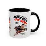 Cult Classic Movie Poster Art Accent Coffee Mug (11, 15oz) - Go West | Marx Brothers 1940 - POPvault