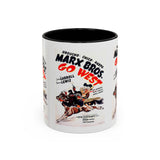 Cult Classic Movie Poster Art Accent Coffee Mug (11, 15oz) - Go West | Marx Brothers 1940 - POPvault