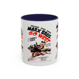 Cult Classic Movie Poster Art Accent Coffee Mug (11, 15oz) - Go West | Marx Brothers 1940 - POPvault
