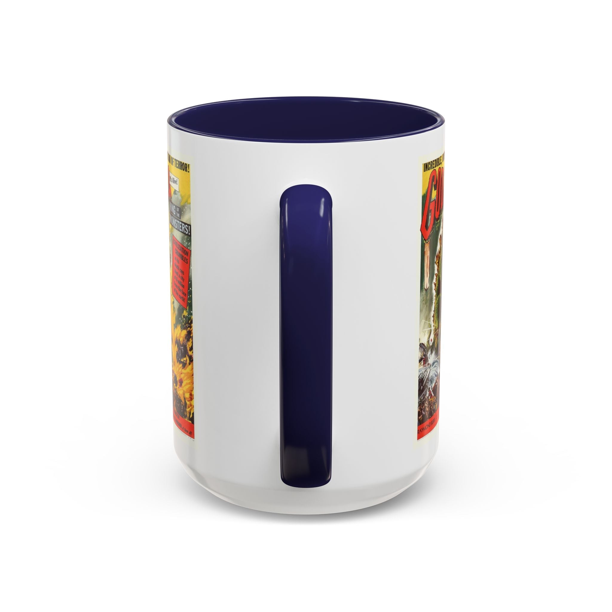 Cult Classic Movie Poster Art Accent Coffee Mug (11, 15oz) - Godzilla King Of The Monsters 1954 - POPvault