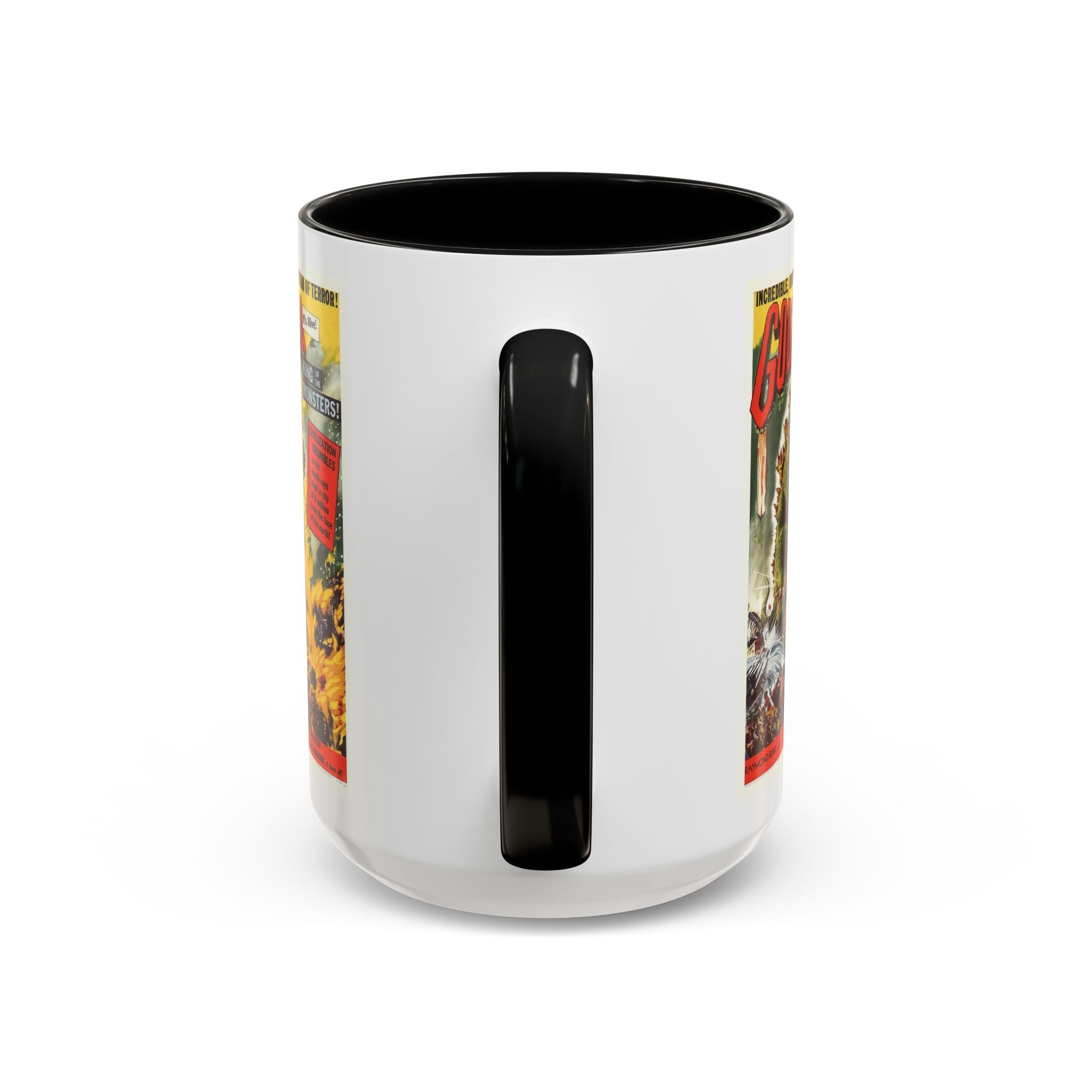 Cult Classic Movie Poster Art Accent Coffee Mug (11, 15oz) - Godzilla King Of The Monsters 1954 - POPvault