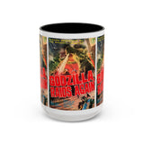 Cult Classic Movie Poster Art Accent Coffee Mug (11, 15oz) - Godzilla Raids Again 1955 - POPvault