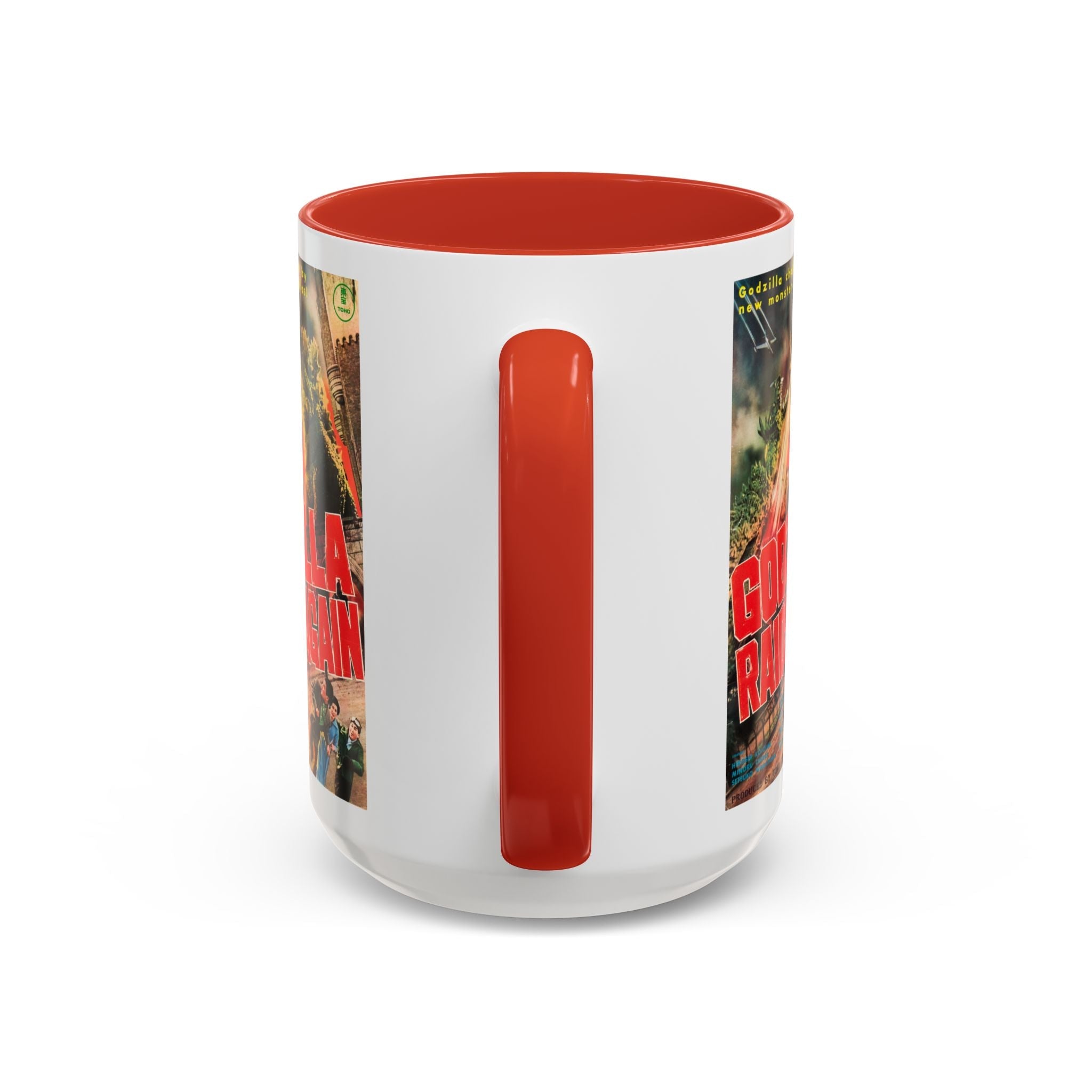 Cult Classic Movie Poster Art Accent Coffee Mug (11, 15oz) - Godzilla Raids Again 1955 - POPvault