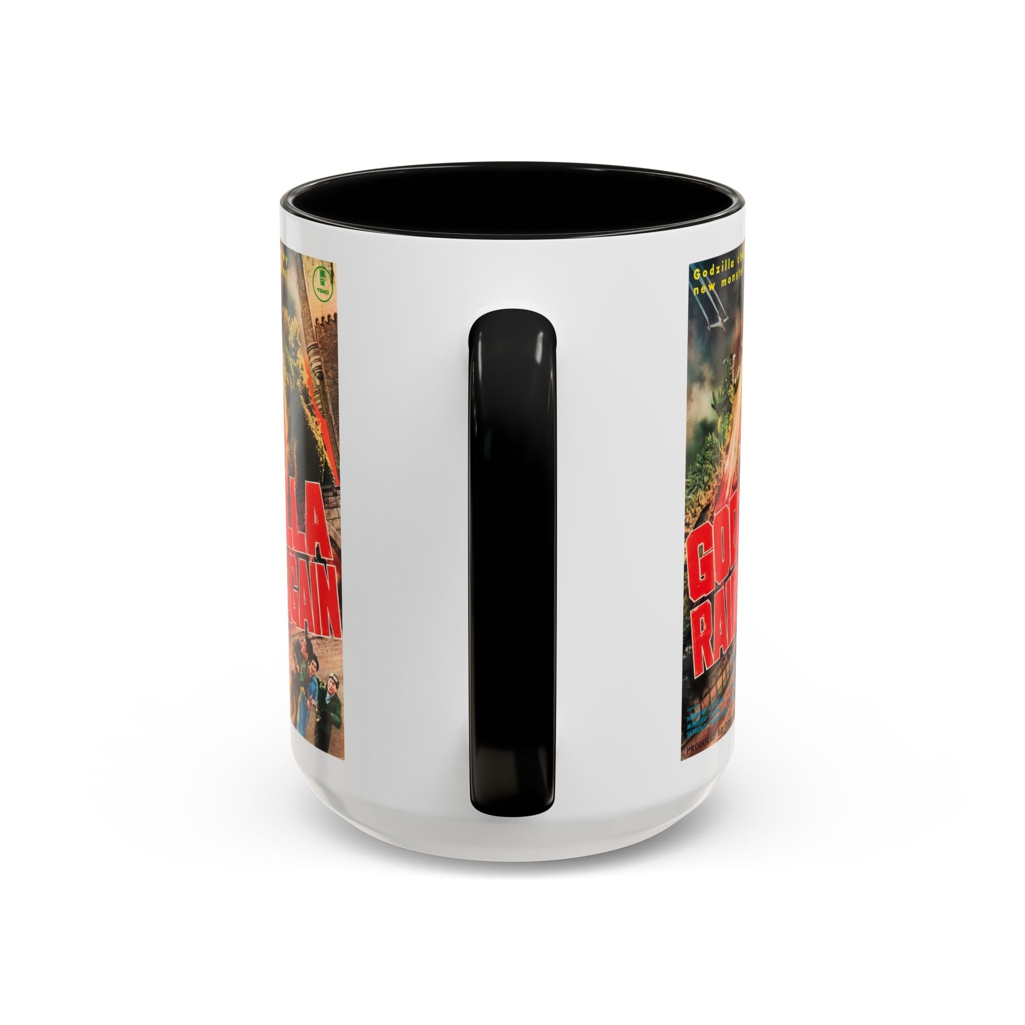 Cult Classic Movie Poster Art Accent Coffee Mug (11, 15oz) - Godzilla Raids Again 1955 - POPvault