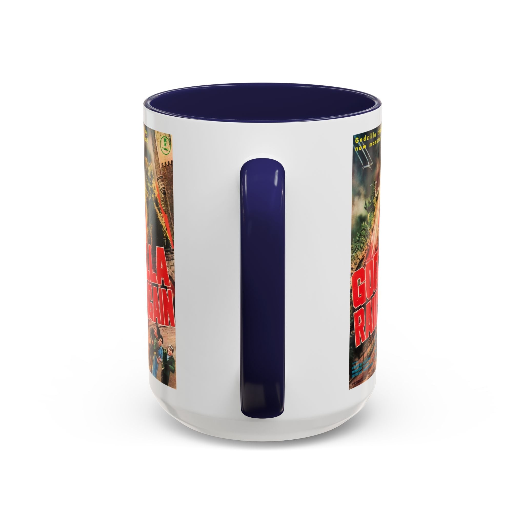 Cult Classic Movie Poster Art Accent Coffee Mug (11, 15oz) - Godzilla Raids Again 1955 - POPvault