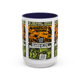 Cult Classic Movie Poster Art Accent Coffee Mug (11, 15oz) - Godzilla's Revenge 1971 | Island Of The Burning Damned 1967 - POPvault