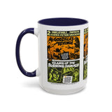 Cult Classic Movie Poster Art Accent Coffee Mug (11, 15oz) - Godzilla's Revenge 1971 | Island Of The Burning Damned 1967 - POPvault
