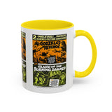 Cult Classic Movie Poster Art Accent Coffee Mug (11, 15oz) - Godzilla's Revenge 1971 | Island Of The Burning Damned 1967 - POPvault