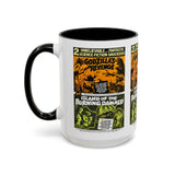 Cult Classic Movie Poster Art Accent Coffee Mug (11, 15oz) - Godzilla's Revenge 1971 | Island Of The Burning Damned 1967 - POPvault