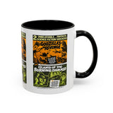 Cult Classic Movie Poster Art Accent Coffee Mug (11, 15oz) - Godzilla's Revenge 1971 | Island Of The Burning Damned 1967 - POPvault