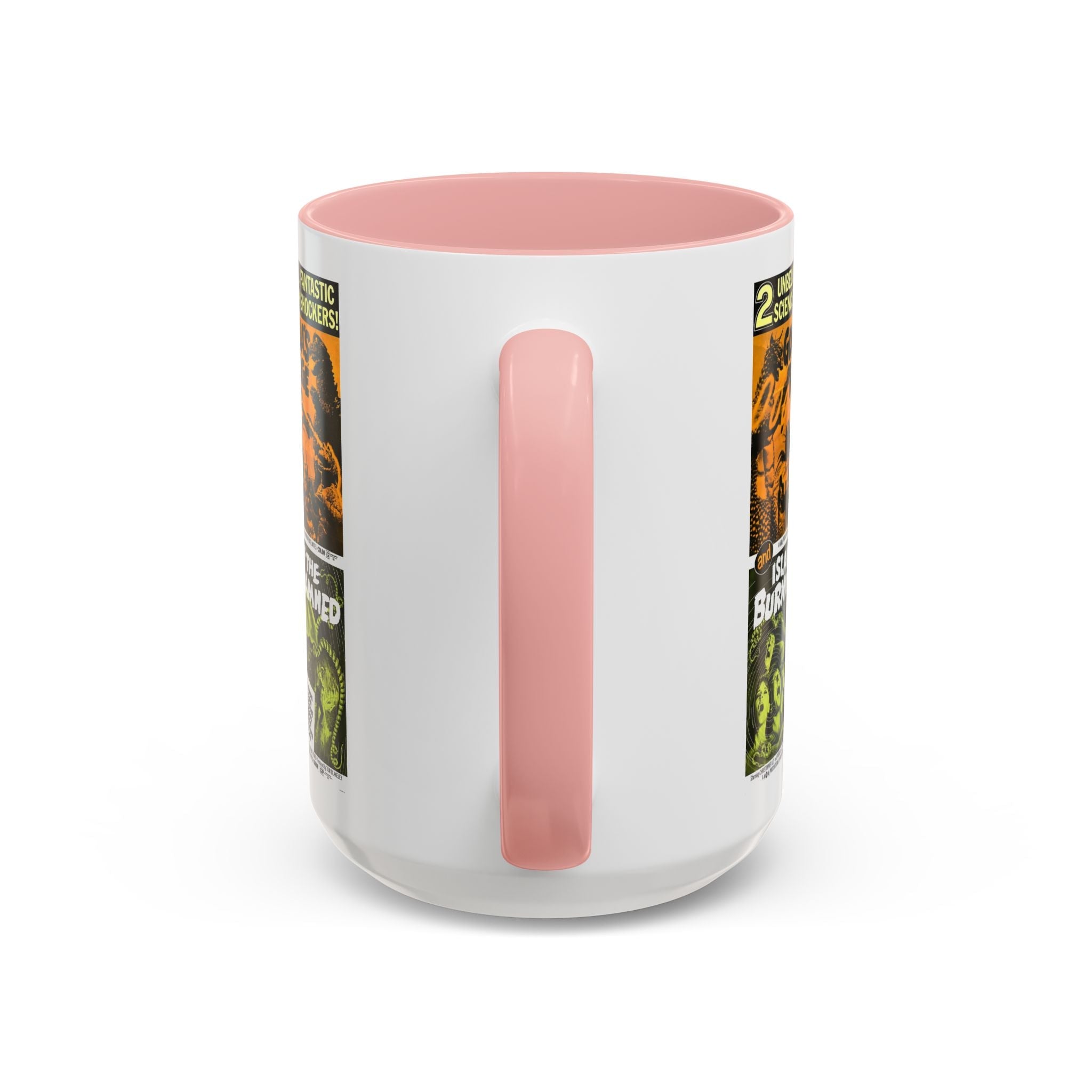 Cult Classic Movie Poster Art Accent Coffee Mug (11, 15oz) - Godzilla's Revenge 1971 | Island Of The Burning Damned 1967 - POPvault