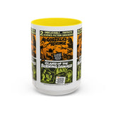 Cult Classic Movie Poster Art Accent Coffee Mug (11, 15oz) - Godzilla's Revenge 1971 | Island Of The Burning Damned 1967 - POPvault