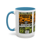 Cult Classic Movie Poster Art Accent Coffee Mug (11, 15oz) - Godzilla's Revenge 1971 | Island Of The Burning Damned 1967 - POPvault