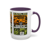 Cult Classic Movie Poster Art Accent Coffee Mug (11, 15oz) - Godzilla's Revenge 1971 | Island Of The Burning Damned 1967 - POPvault