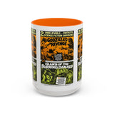 Cult Classic Movie Poster Art Accent Coffee Mug (11, 15oz) - Godzilla's Revenge 1971 | Island Of The Burning Damned 1967 - POPvault