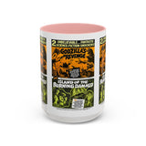 Cult Classic Movie Poster Art Accent Coffee Mug (11, 15oz) - Godzilla's Revenge 1971 | Island Of The Burning Damned 1967 - POPvault