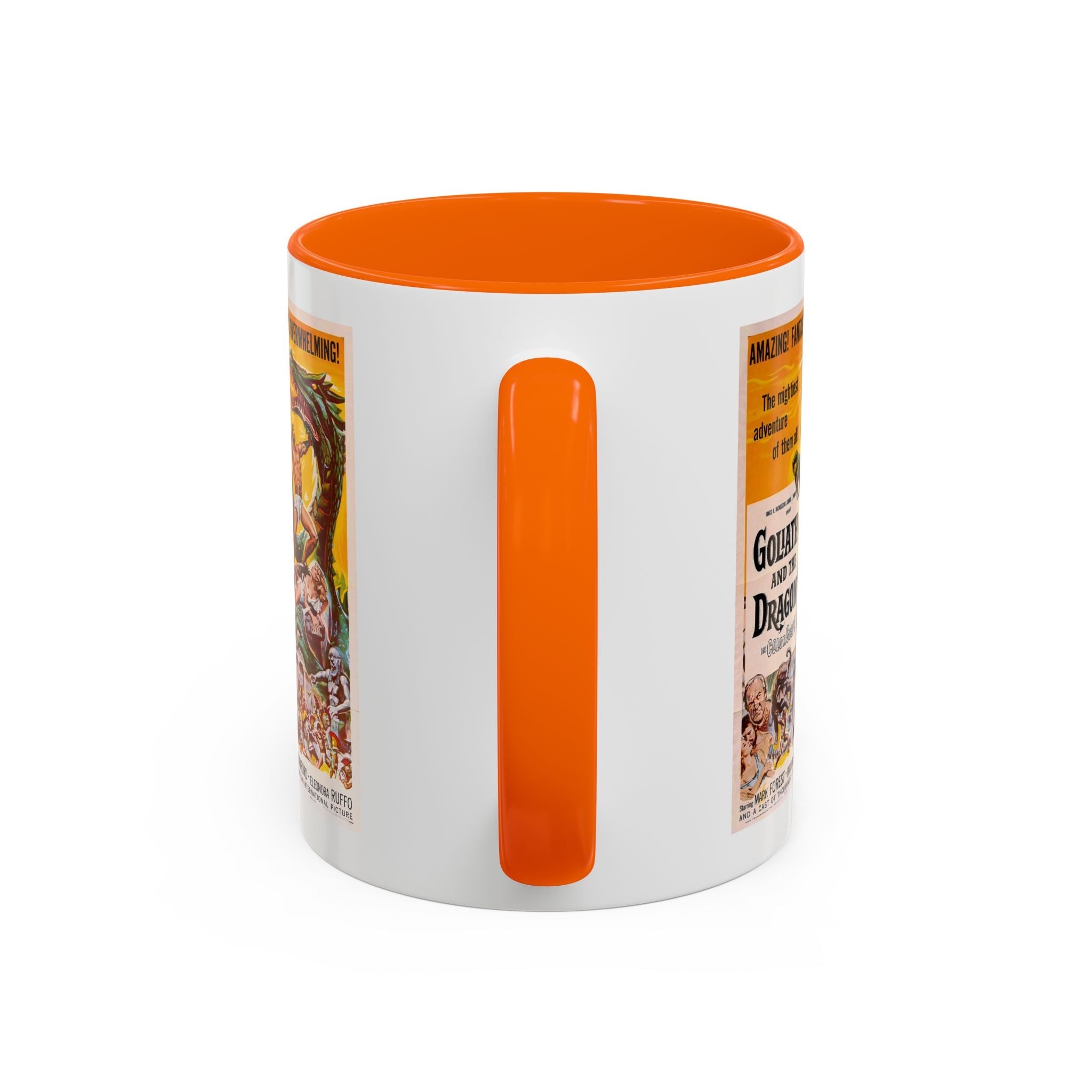 Cult Classic Movie Poster Art Accent Coffee Mug (11, 15oz) - Goliath And The Dragon 1960 - POPvault