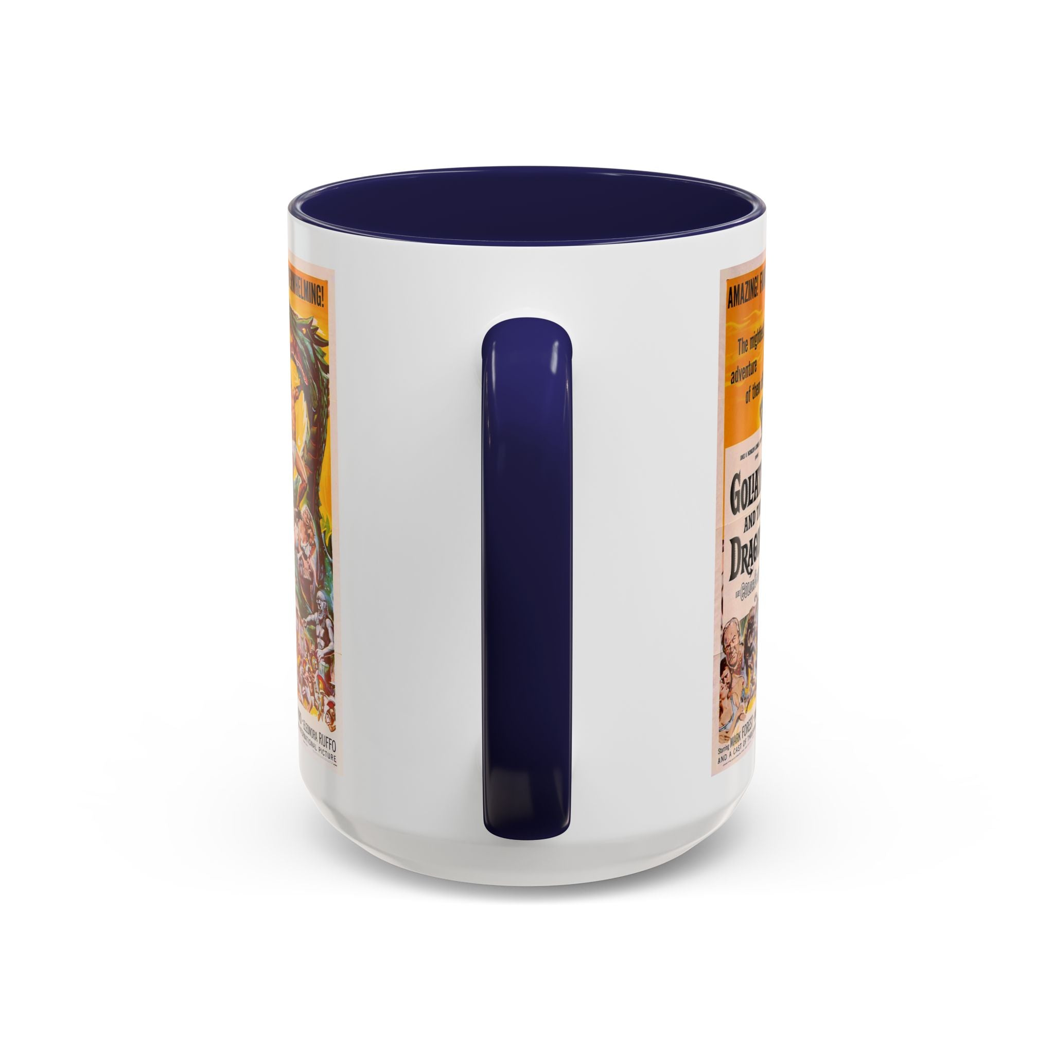 Cult Classic Movie Poster Art Accent Coffee Mug (11, 15oz) - Goliath And The Dragon 1960 - POPvault