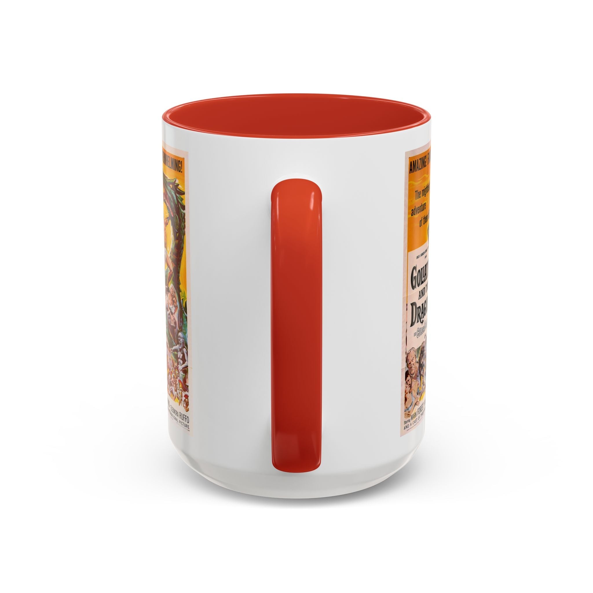 Cult Classic Movie Poster Art Accent Coffee Mug (11, 15oz) - Goliath And The Dragon 1960 - POPvault