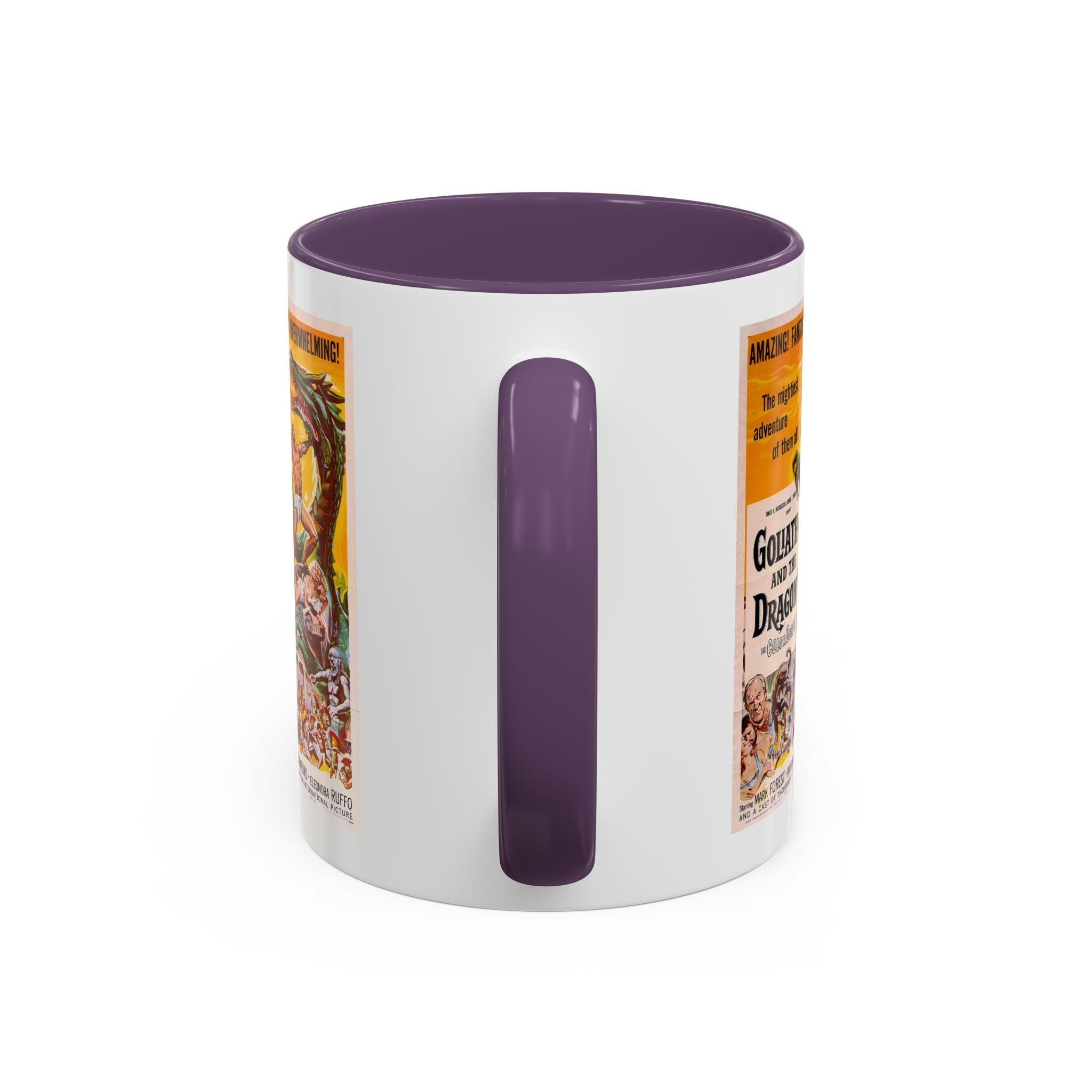 Cult Classic Movie Poster Art Accent Coffee Mug (11, 15oz) - Goliath And The Dragon 1960 - POPvault