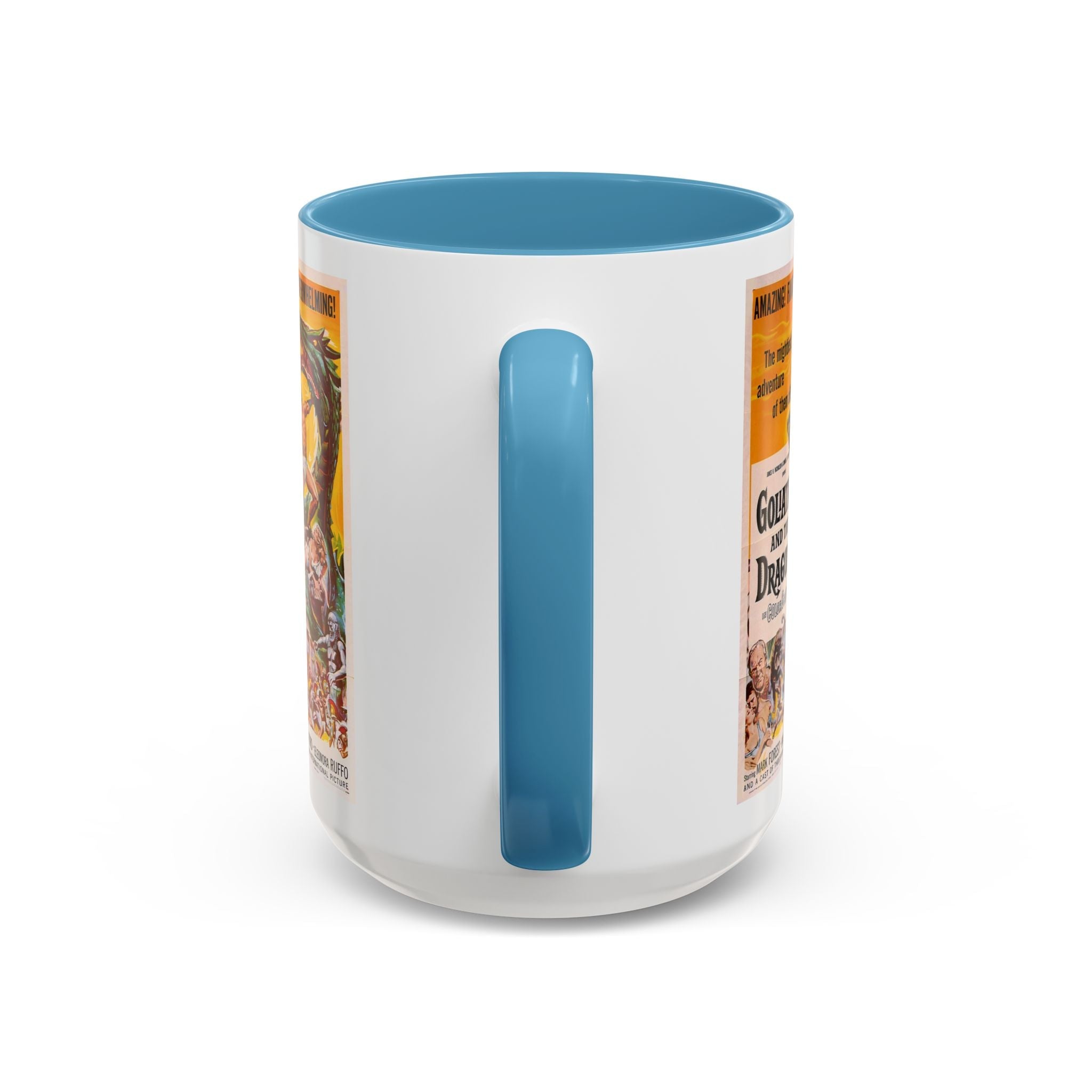 Cult Classic Movie Poster Art Accent Coffee Mug (11, 15oz) - Goliath And The Dragon 1960 - POPvault