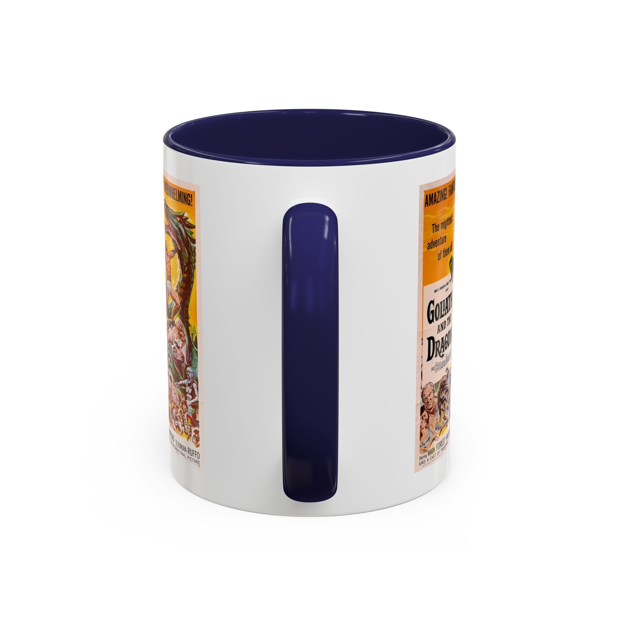 Cult Classic Movie Poster Art Accent Coffee Mug (11, 15oz) - Goliath And The Dragon 1960 - POPvault