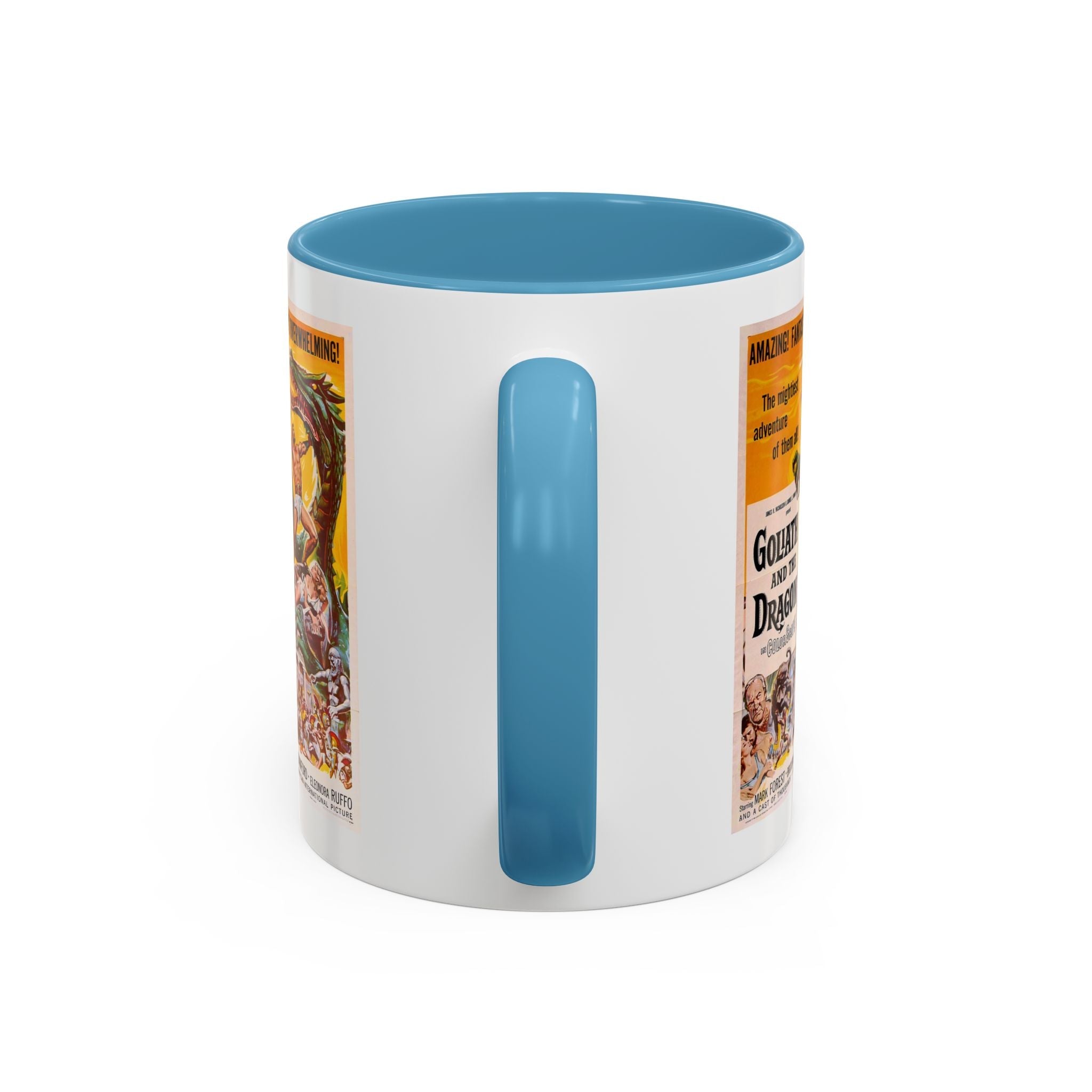 Cult Classic Movie Poster Art Accent Coffee Mug (11, 15oz) - Goliath And The Dragon 1960 - POPvault