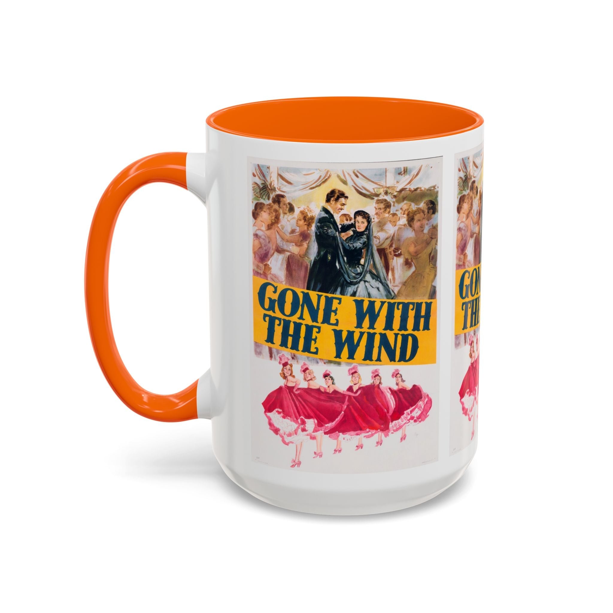 Cult Classic Movie Poster Art Accent Coffee Mug (11, 15oz) - Gone With The Wind 1939 - POPvault