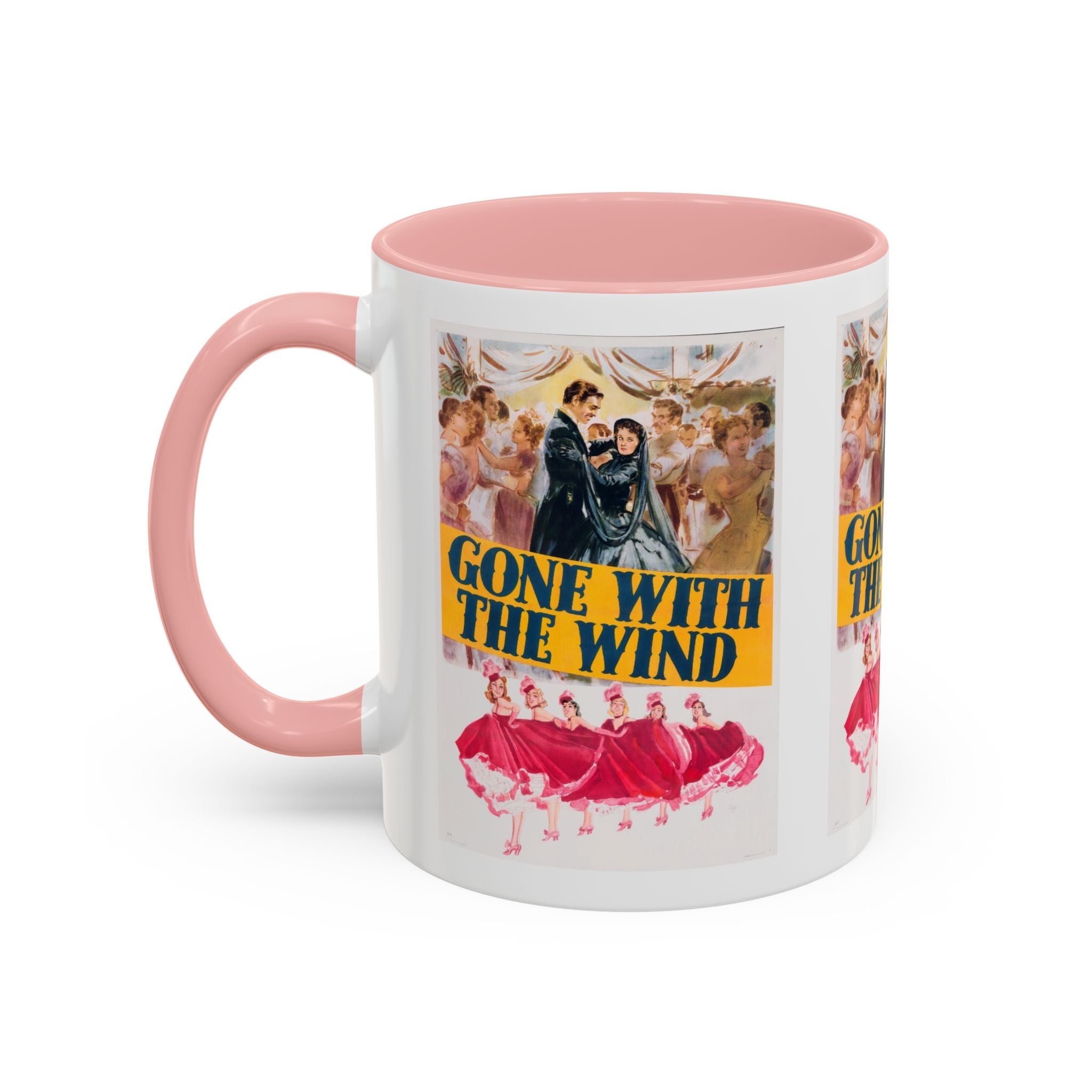 Cult Classic Movie Poster Art Accent Coffee Mug (11, 15oz) - Gone With The Wind 1939 - POPvault