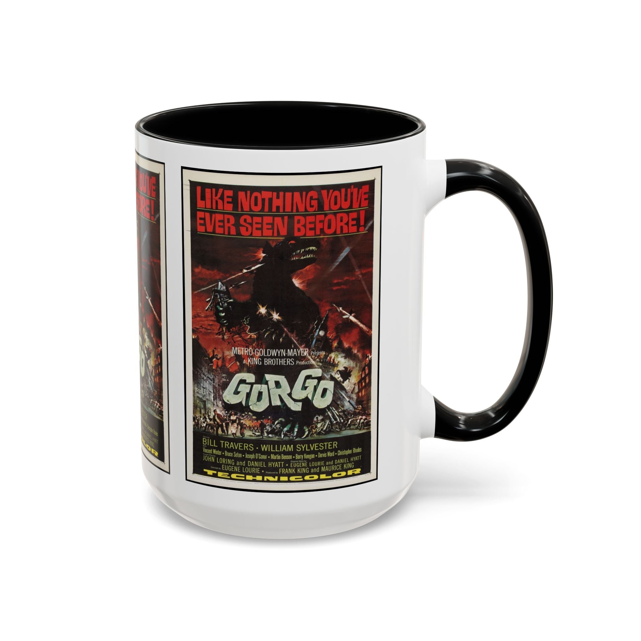 Cult Classic Movie Poster Art Accent Coffee Mug (11, 15oz) - Gorgo 1961 - POPvault