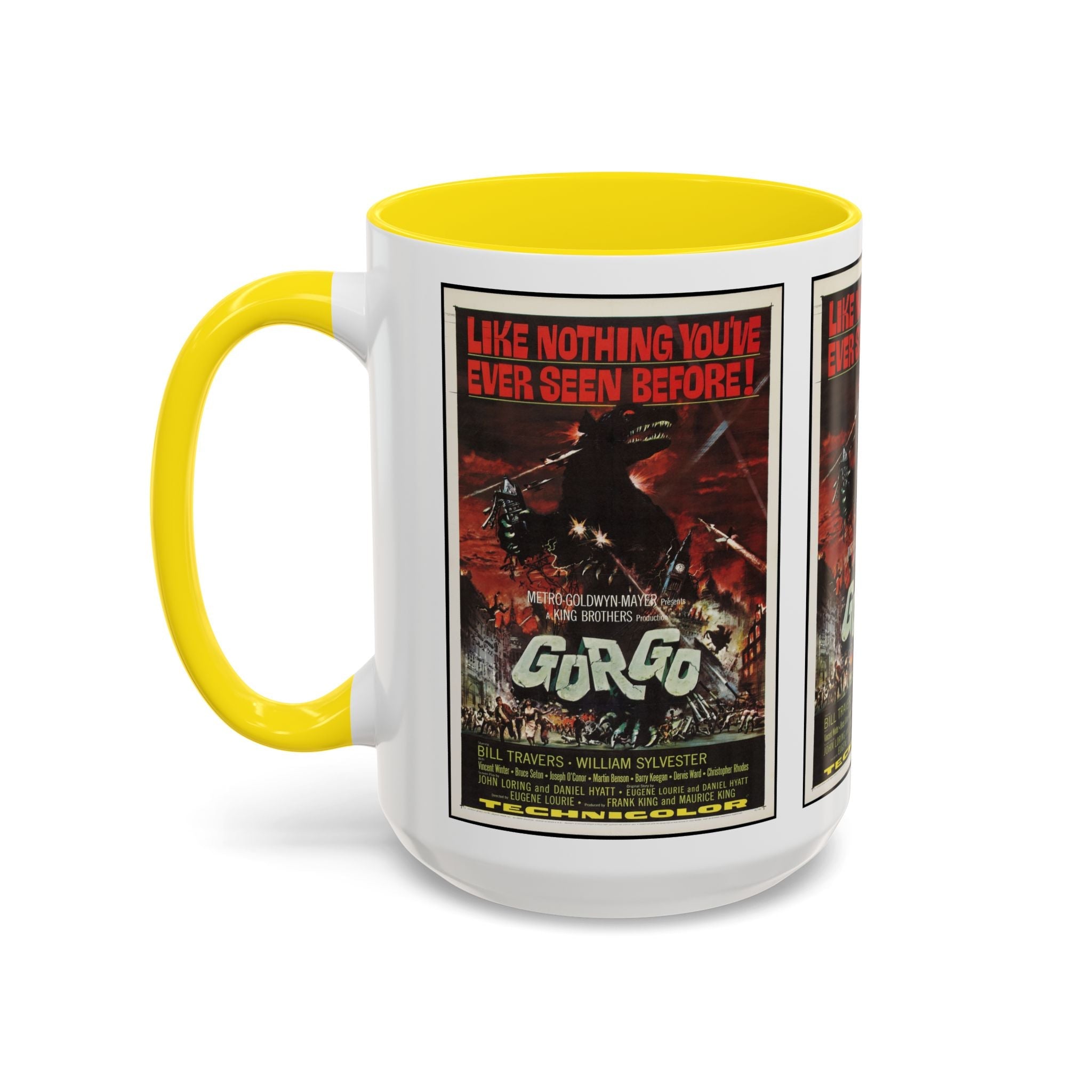 Cult Classic Movie Poster Art Accent Coffee Mug (11, 15oz) - Gorgo 1961 - POPvault