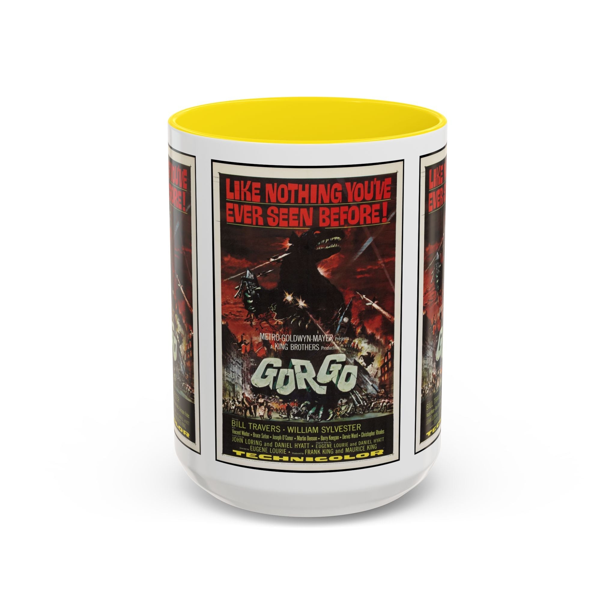 Cult Classic Movie Poster Art Accent Coffee Mug (11, 15oz) - Gorgo 1961 - POPvault