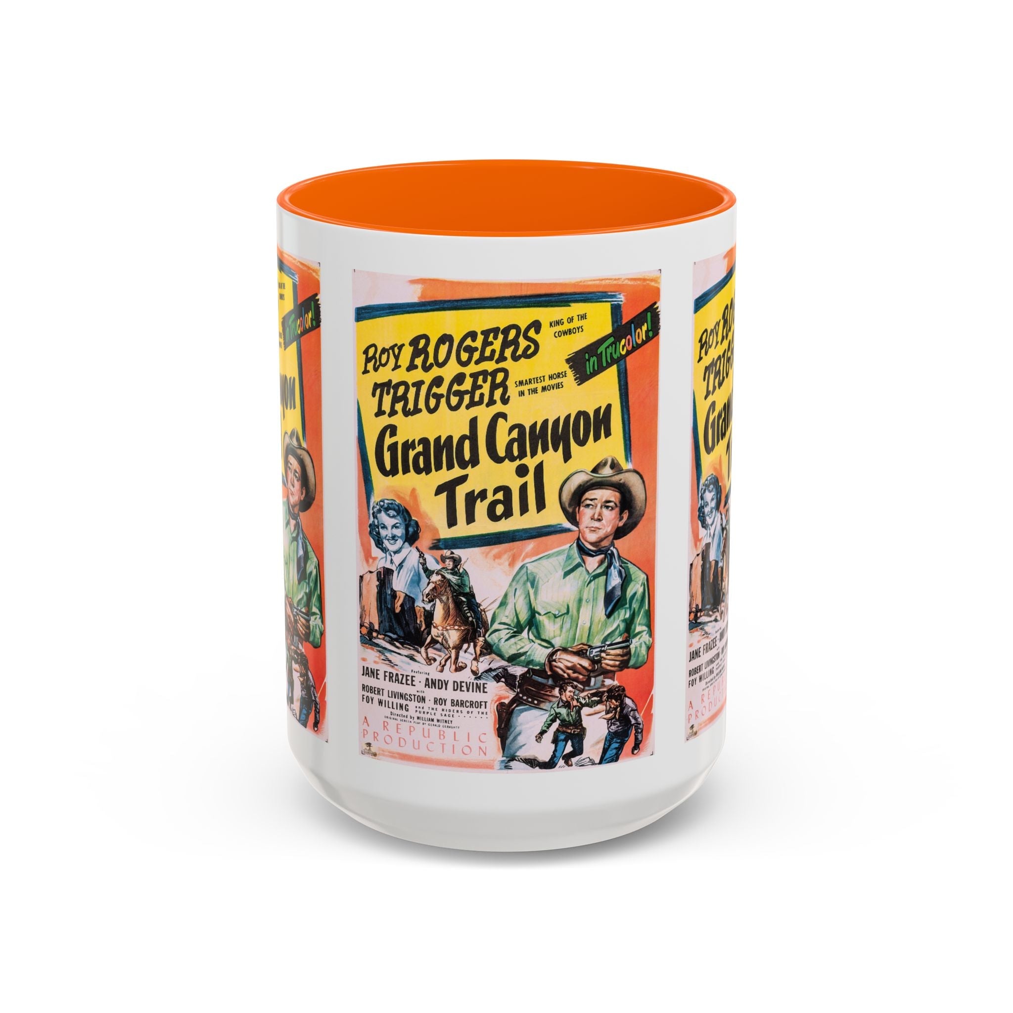 Cult Classic Movie Poster Art Accent Coffee Mug (11, 15oz) - Grand Canyon Trail 1948 - POPvault