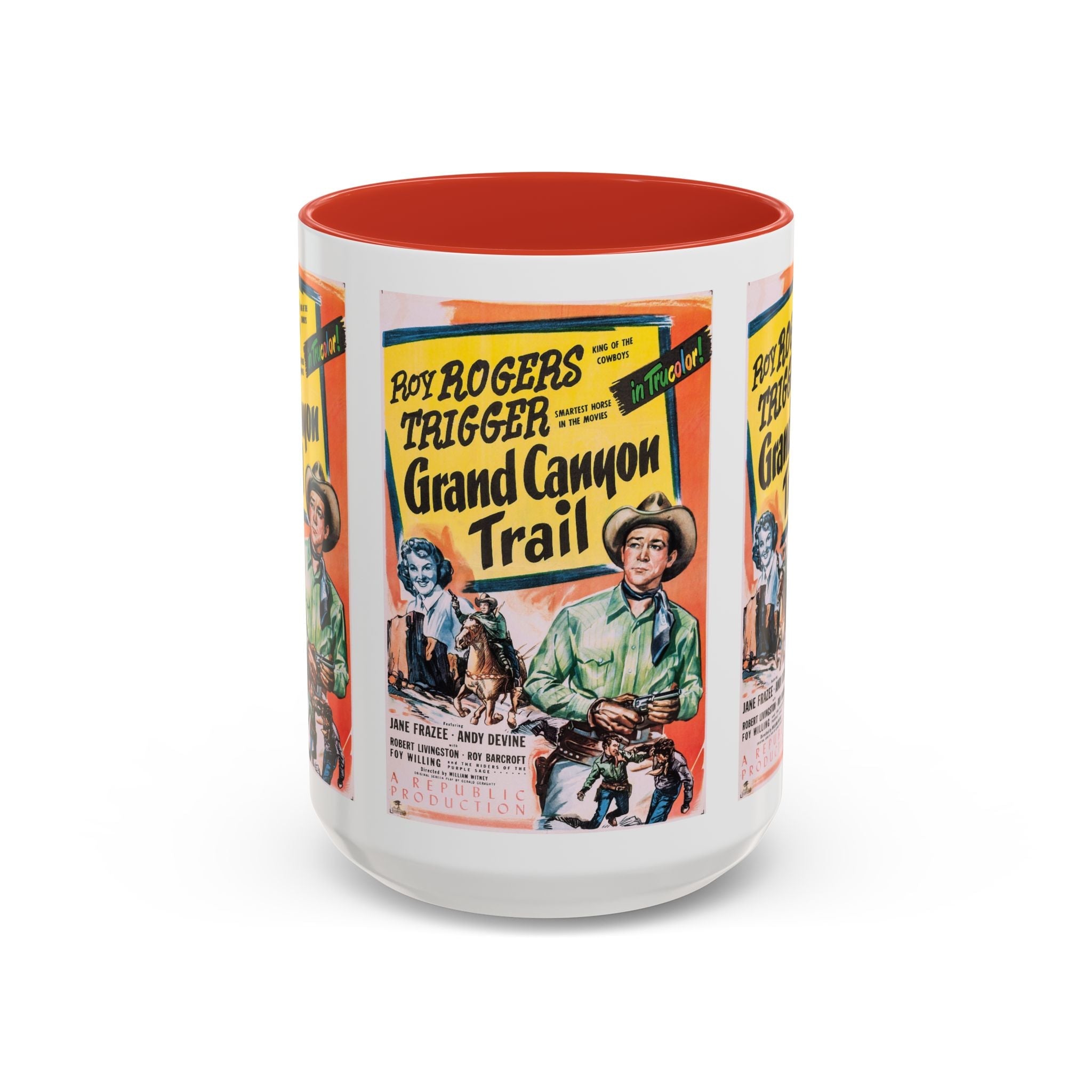 Cult Classic Movie Poster Art Accent Coffee Mug (11, 15oz) - Grand Canyon Trail 1948 - POPvault