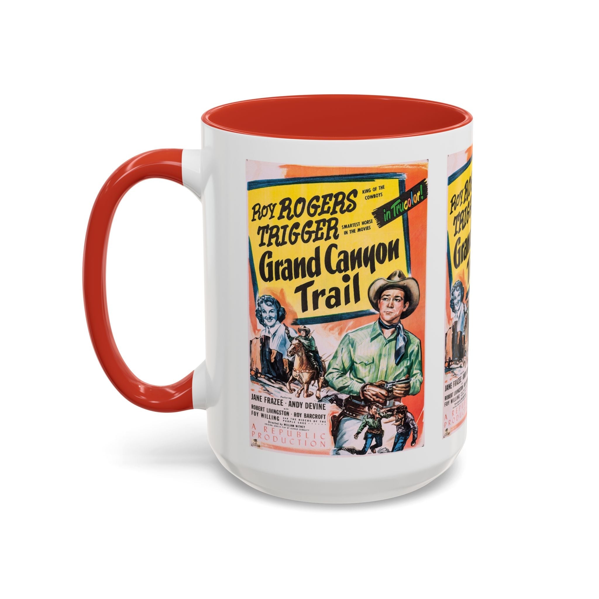 Cult Classic Movie Poster Art Accent Coffee Mug (11, 15oz) - Grand Canyon Trail 1948 - POPvault