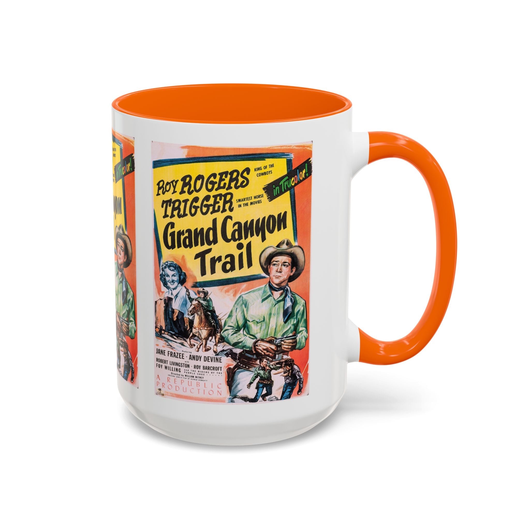 Cult Classic Movie Poster Art Accent Coffee Mug (11, 15oz) - Grand Canyon Trail 1948 - POPvault