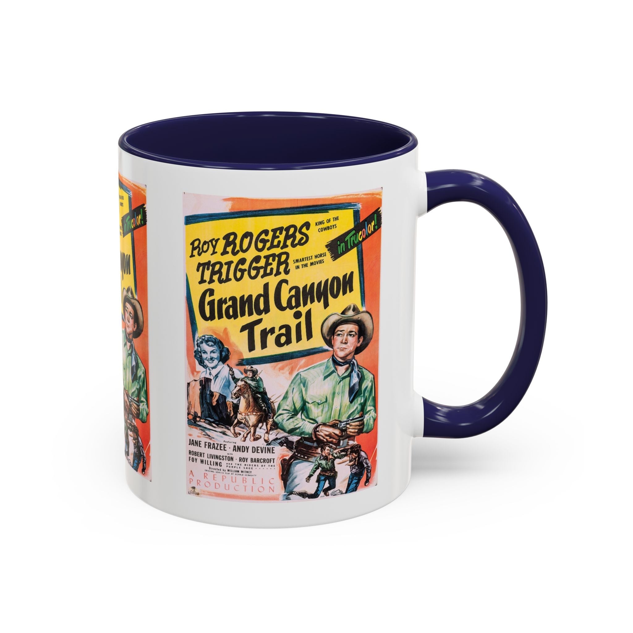 Cult Classic Movie Poster Art Accent Coffee Mug (11, 15oz) - Grand Canyon Trail 1948 - POPvault