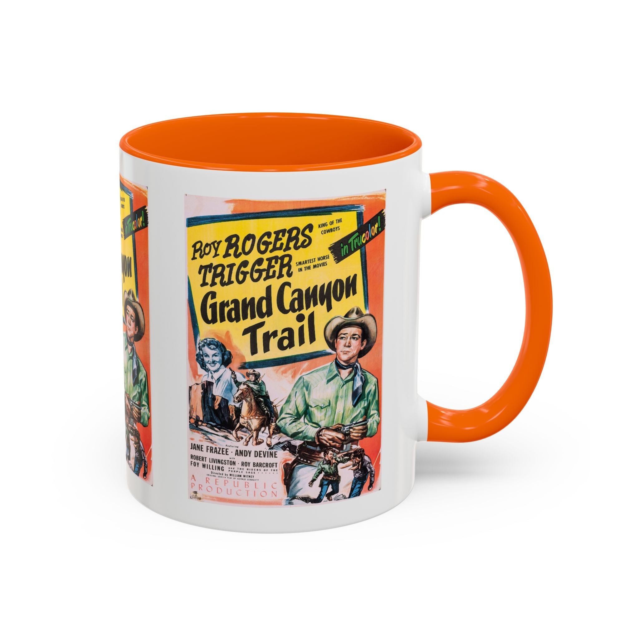 Cult Classic Movie Poster Art Accent Coffee Mug (11, 15oz) - Grand Canyon Trail 1948 - POPvault