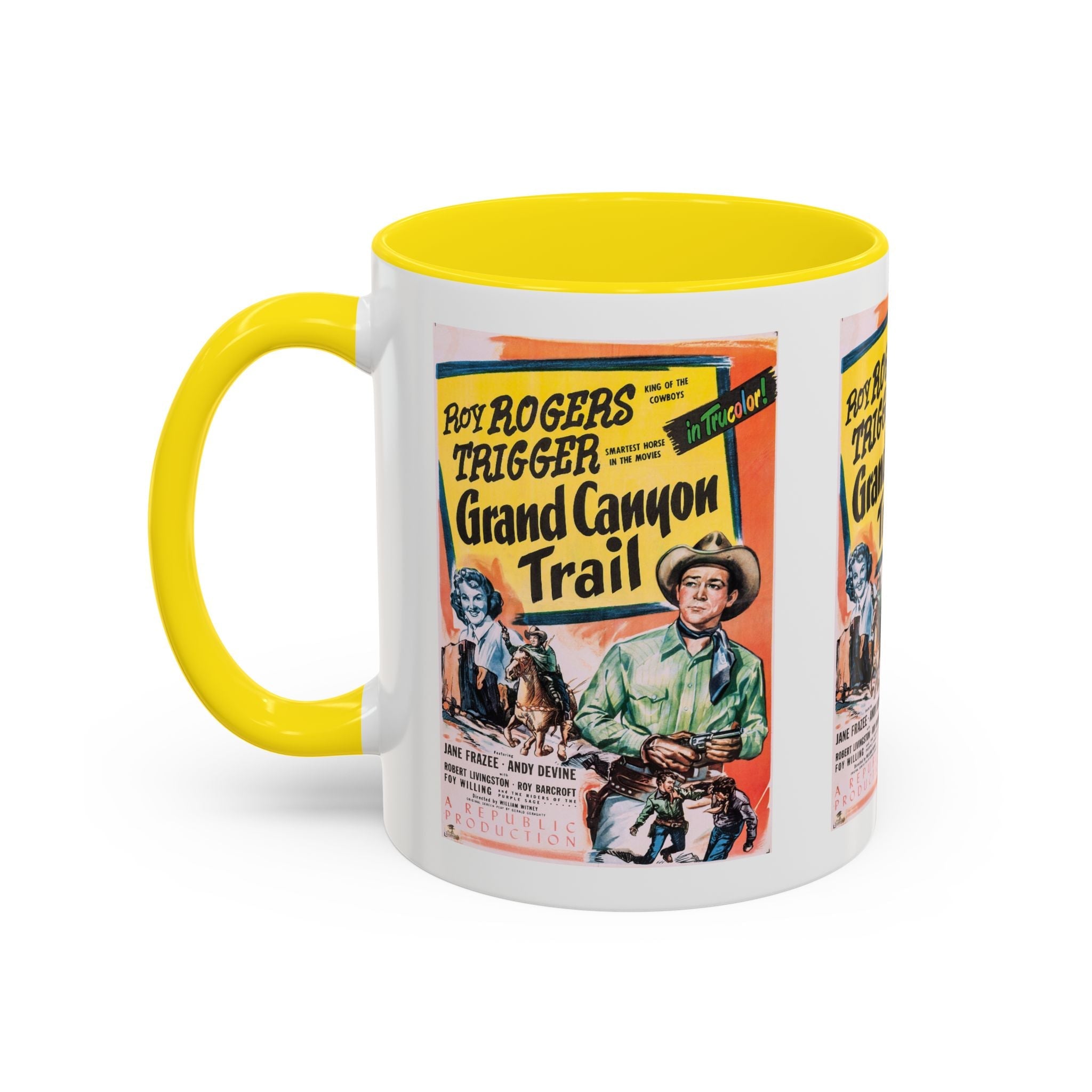Cult Classic Movie Poster Art Accent Coffee Mug (11, 15oz) - Grand Canyon Trail 1948 - POPvault
