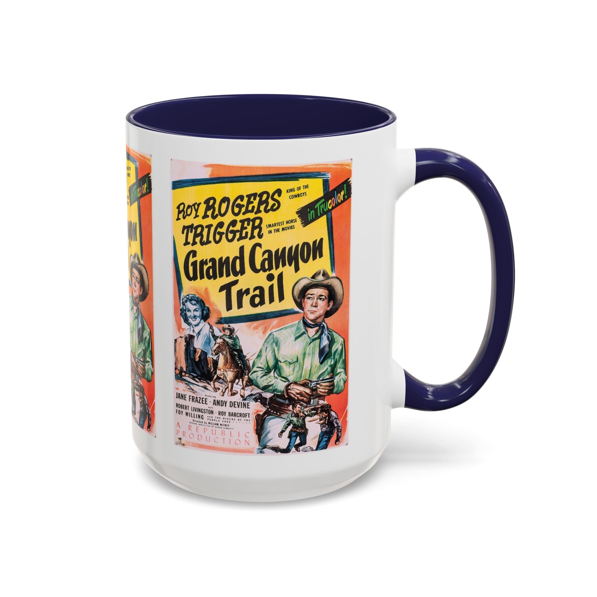Cult Classic Movie Poster Art Accent Coffee Mug (11, 15oz) - Grand Canyon Trail 1948 - POPvault