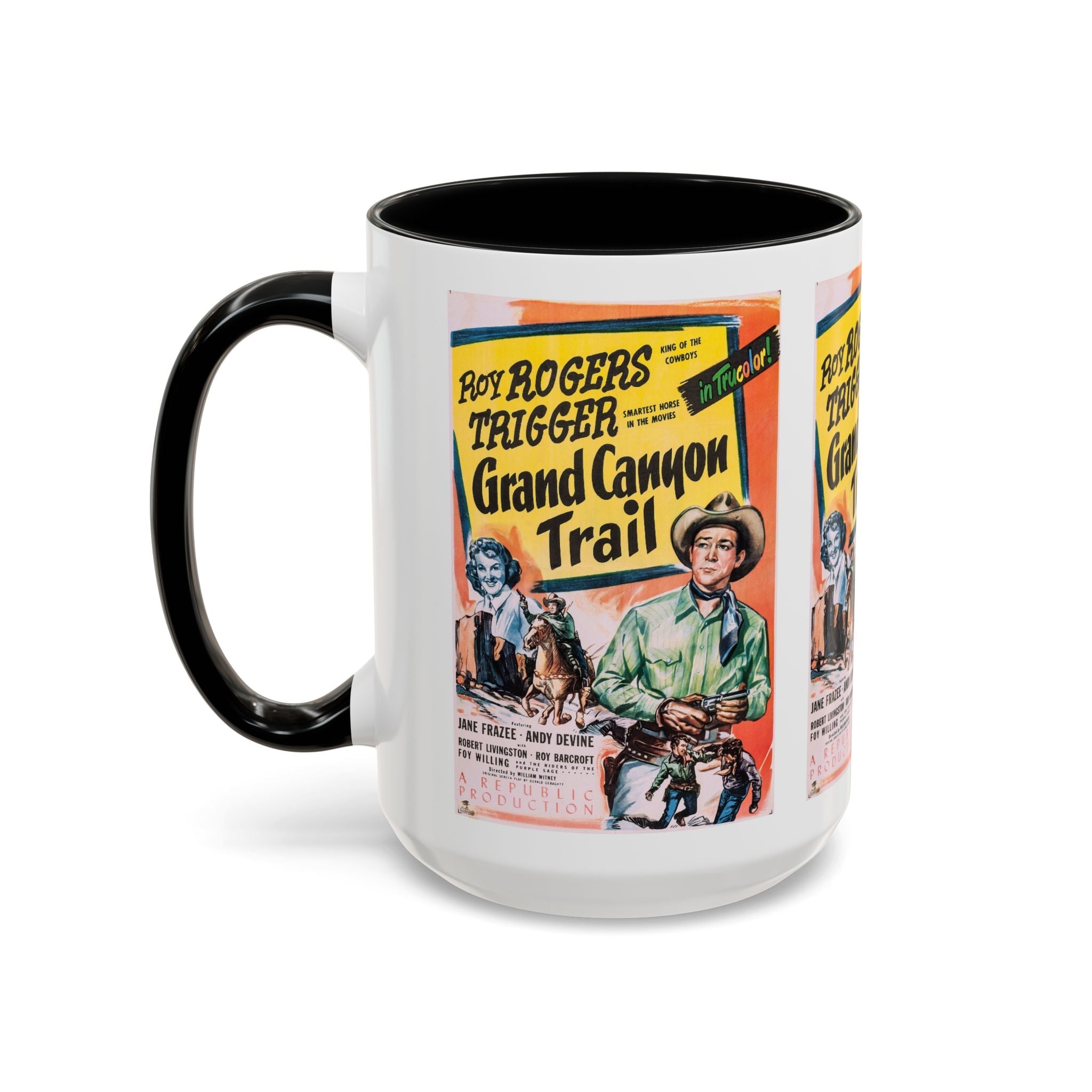 Cult Classic Movie Poster Art Accent Coffee Mug (11, 15oz) - Grand Canyon Trail 1948 - POPvault